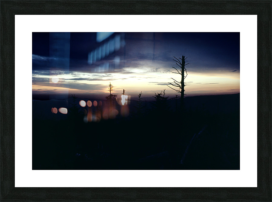 Sunset Silhouette Picture Frame print