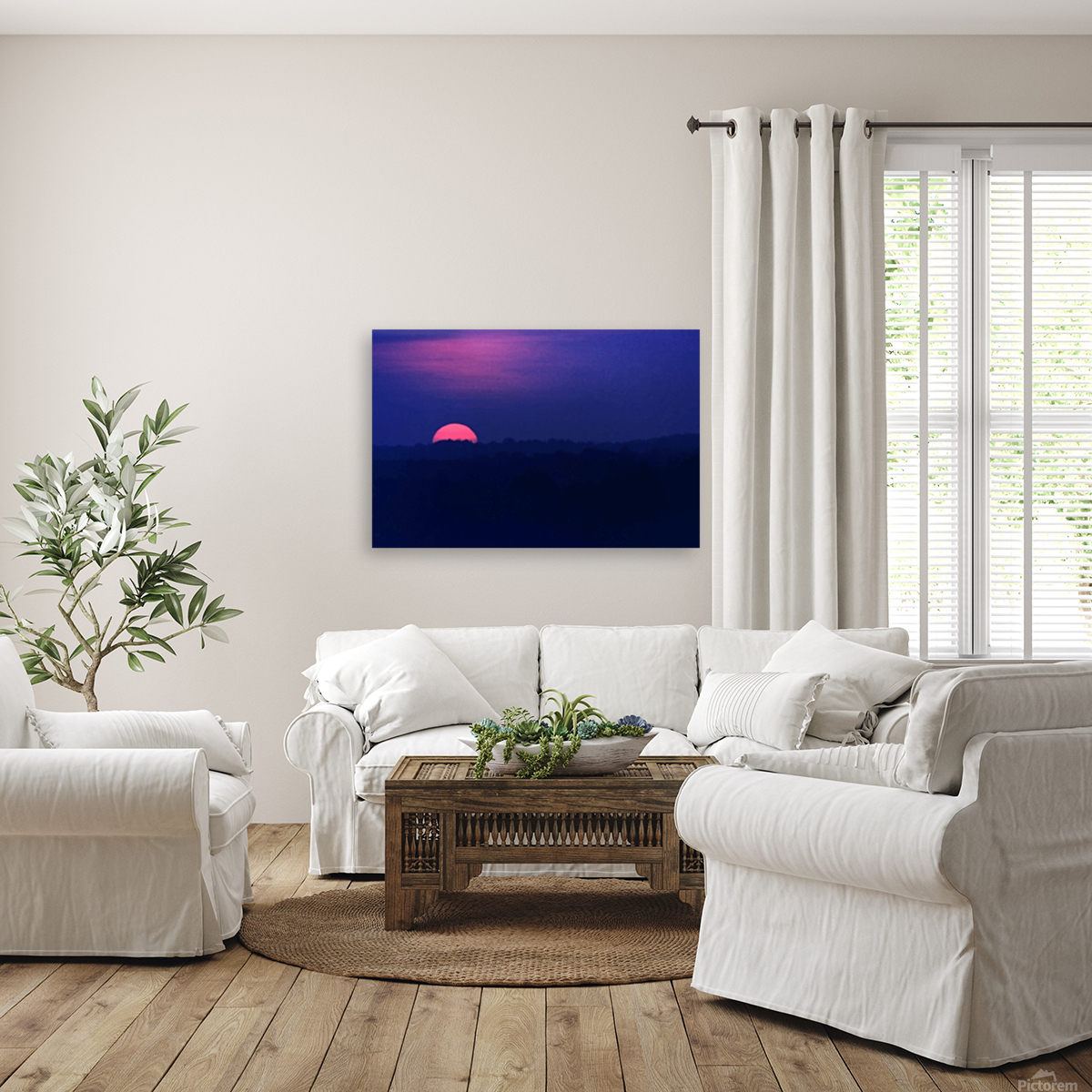 Bold Blue Blush Reproduction
