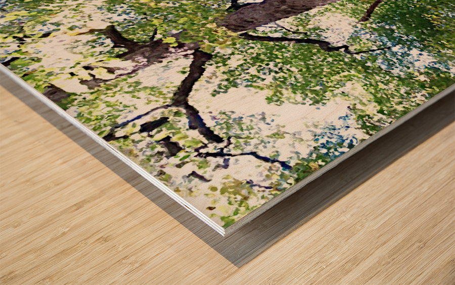 Warrior Tree Wood print