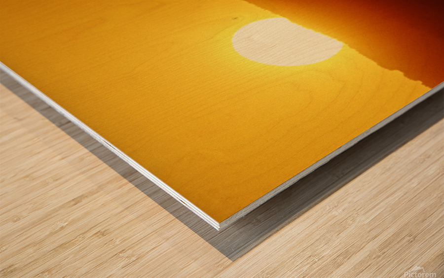 Honeyed Sky Wood print