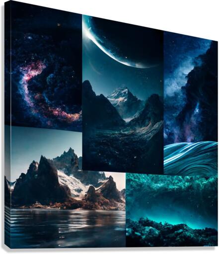 Deep space mix nature Canvas Print