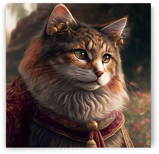  cat prencess earthy colours  by AZO