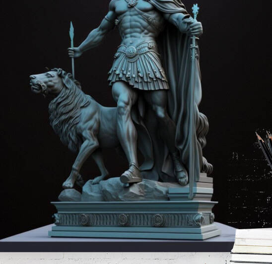 art old The knight is brave by AZO