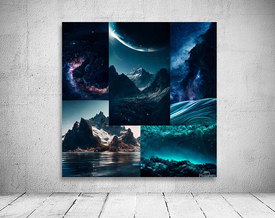 Deep space mix nature Wall Preview