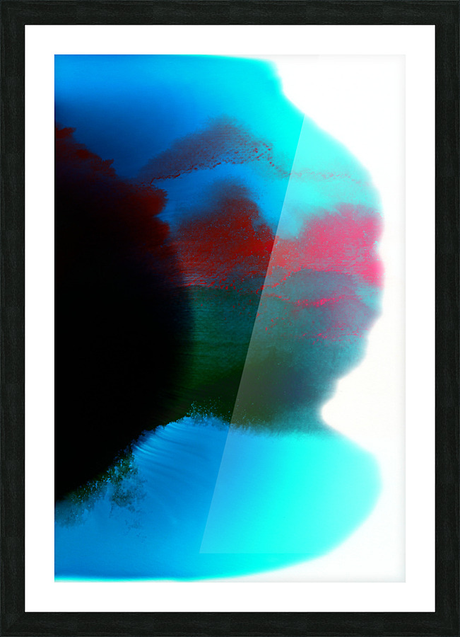 Ink Black Spot Picture Frame print