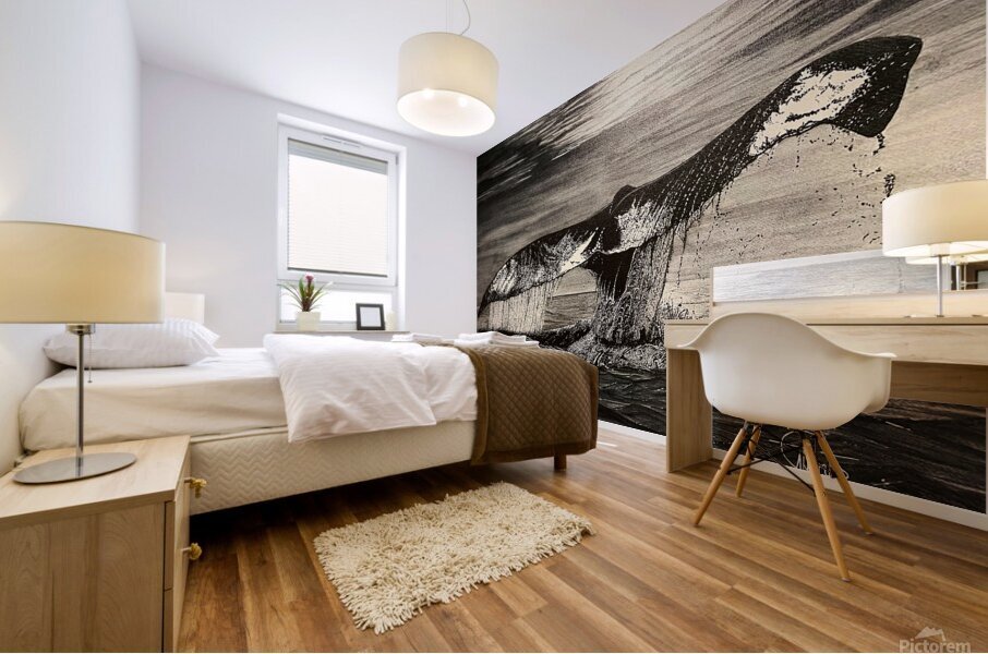 WHALE TAIL Mural print