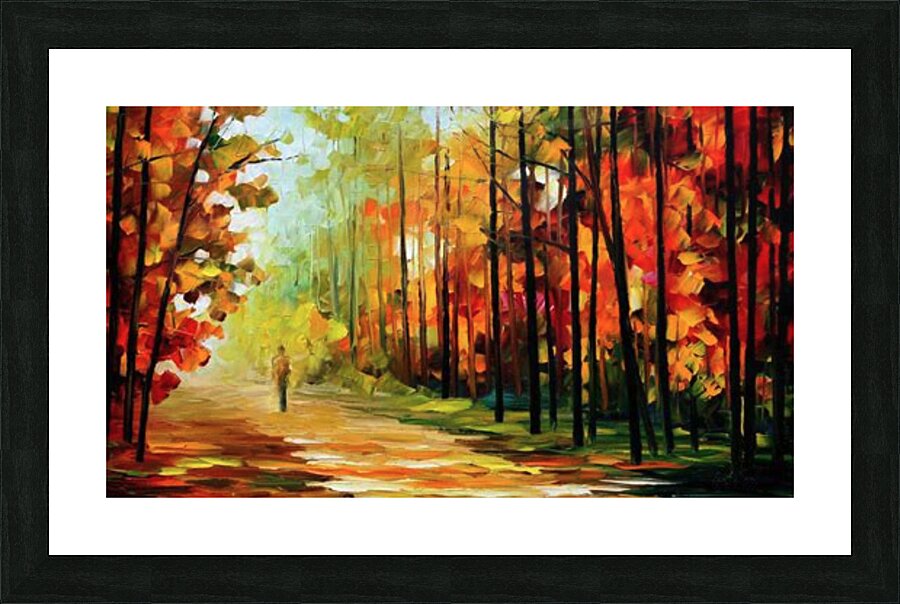 FALL STROLL Picture Frame print