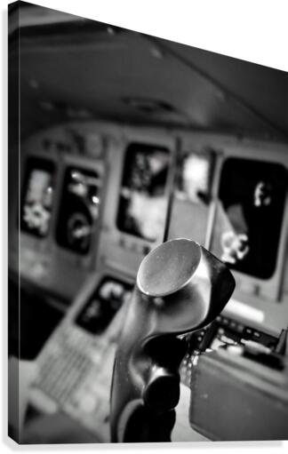Aircraft cockpit Canvas Print