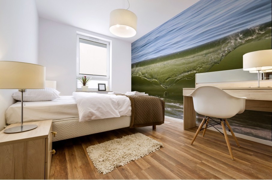 Wave cresting Mural print