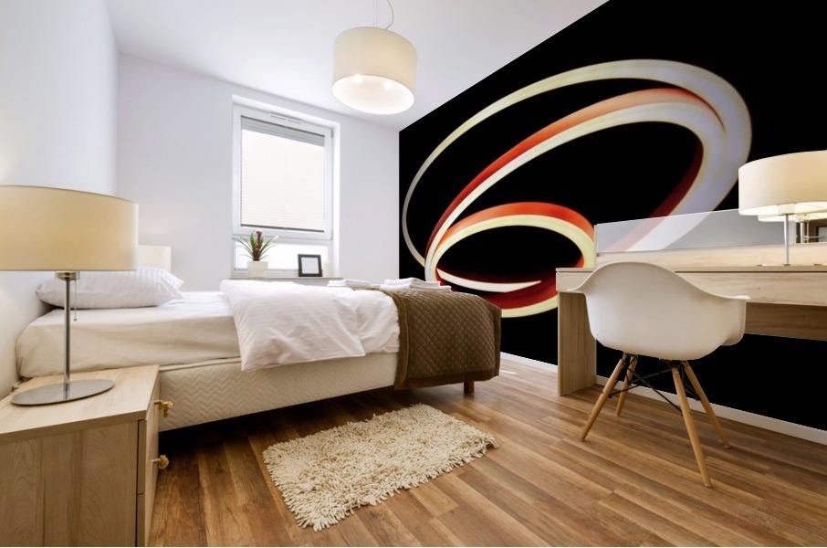 Concentric circles Mural print