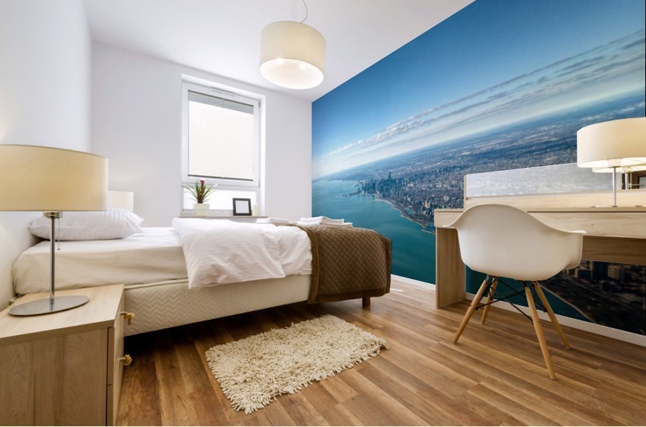 Chicago shoreline Mural print