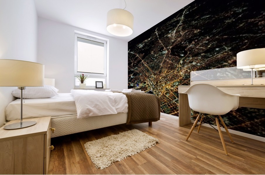 Baltimore at night Mural print