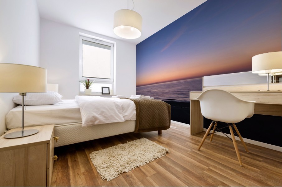 Sunset over cloudscape Mural print