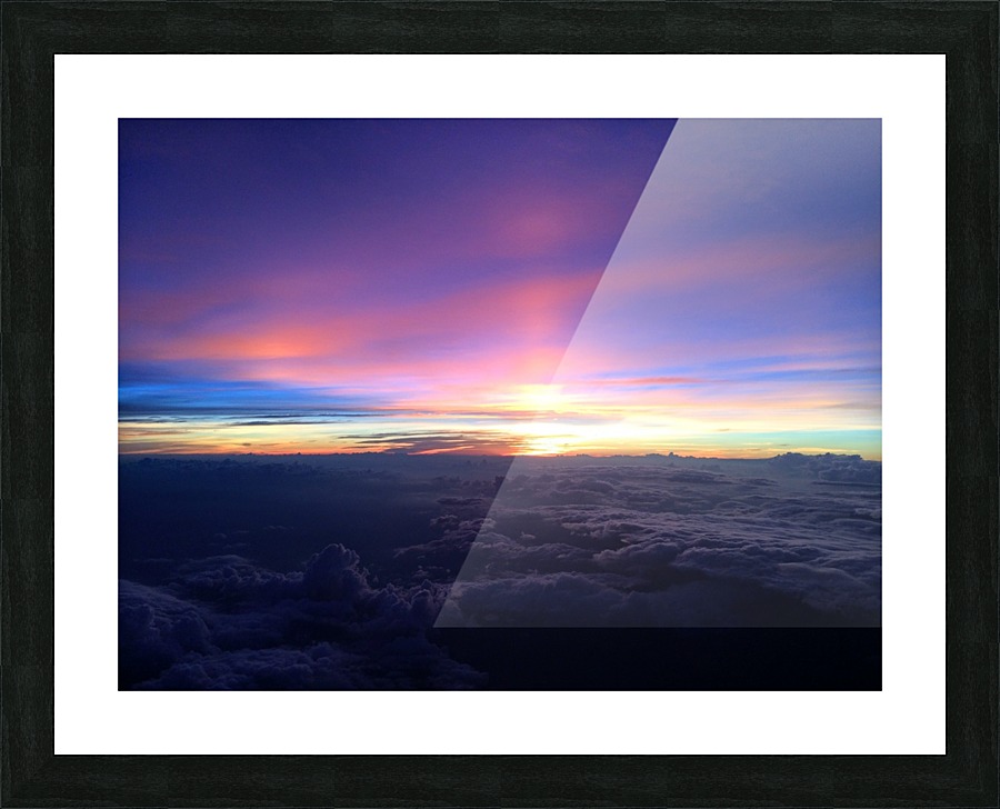 Dramatic sunset Picture Frame print