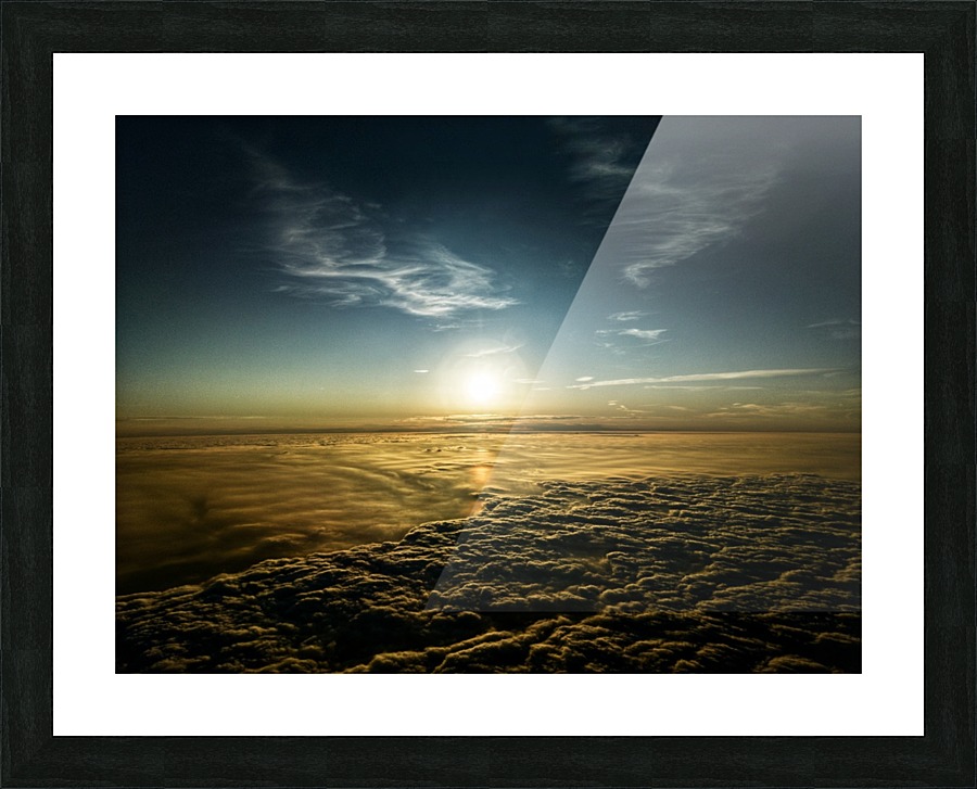 Sunset over cloudscape Picture Frame print