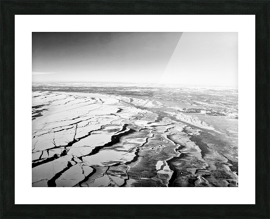 Frozen lake  Picture Frame print