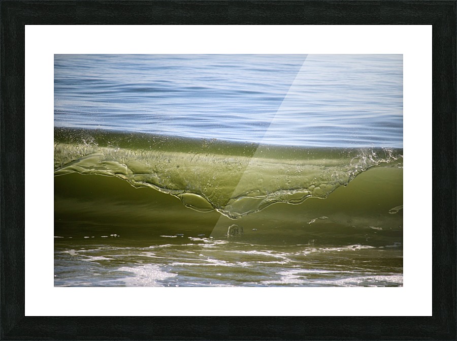 Wave cresting Picture Frame print