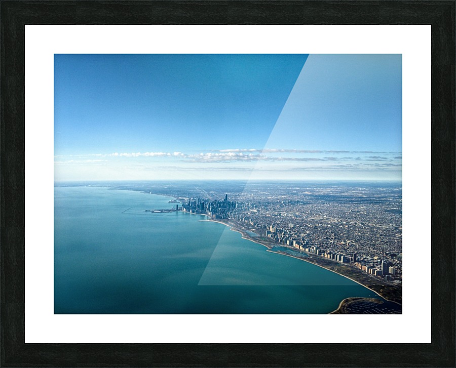 Chicago shoreline Picture Frame print