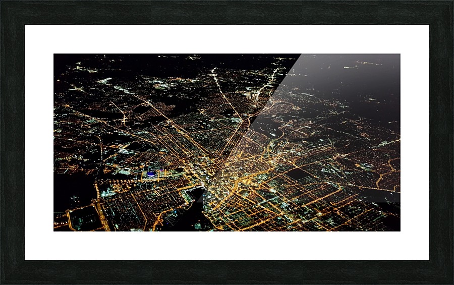 Baltimore at night Picture Frame print