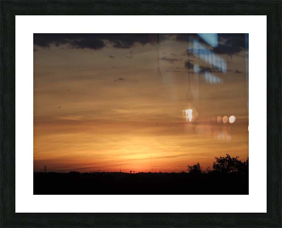 Sunrise over trees Picture Frame print
