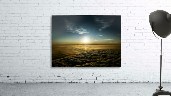 Sunset over cloudscape Wall Preview