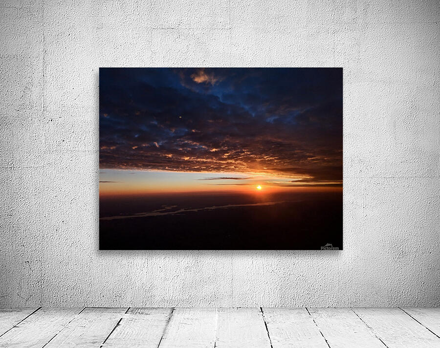Clouds wrapping the sunset Wall Preview