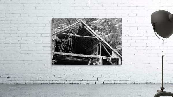 Dilapidated wooden structure Wall Preview