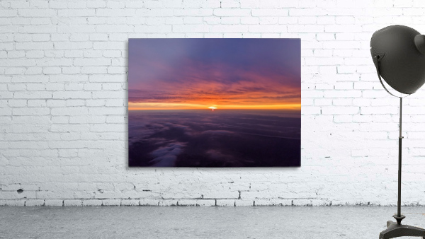 Vibrant sunset cloud cover Wall Preview