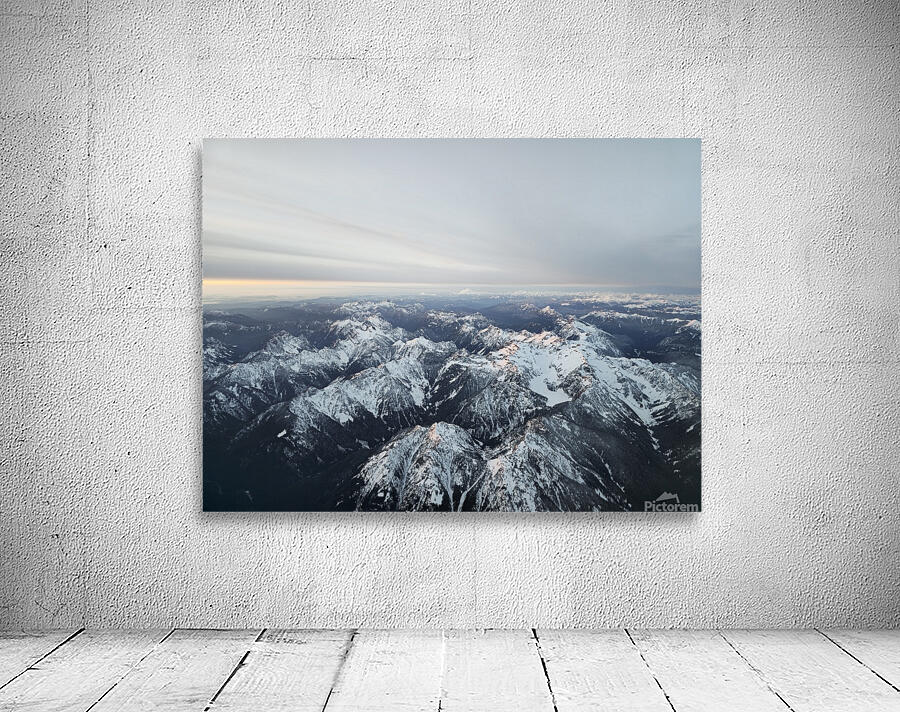 Snowcapped mountain range Wall Preview