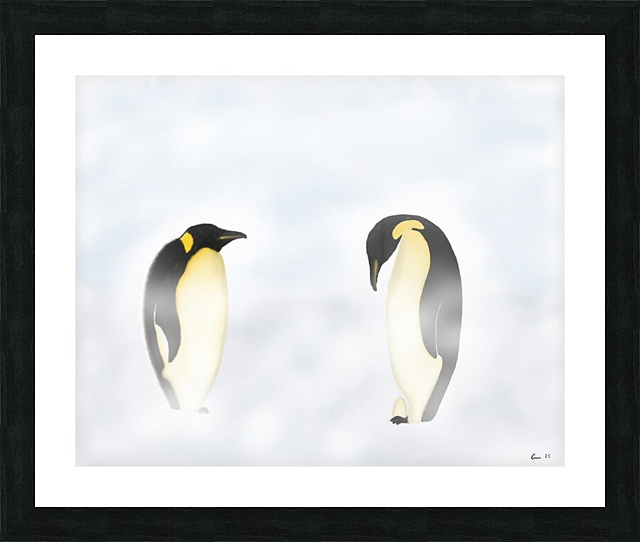 Manchots empereur Picture Frame print