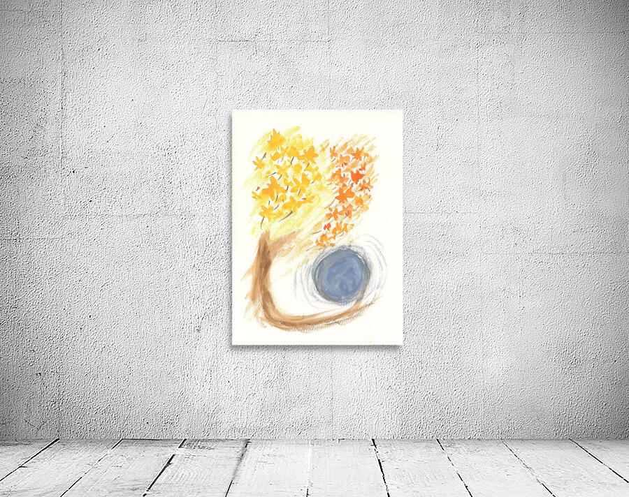 Fall Tree Blue Sun Wall Preview