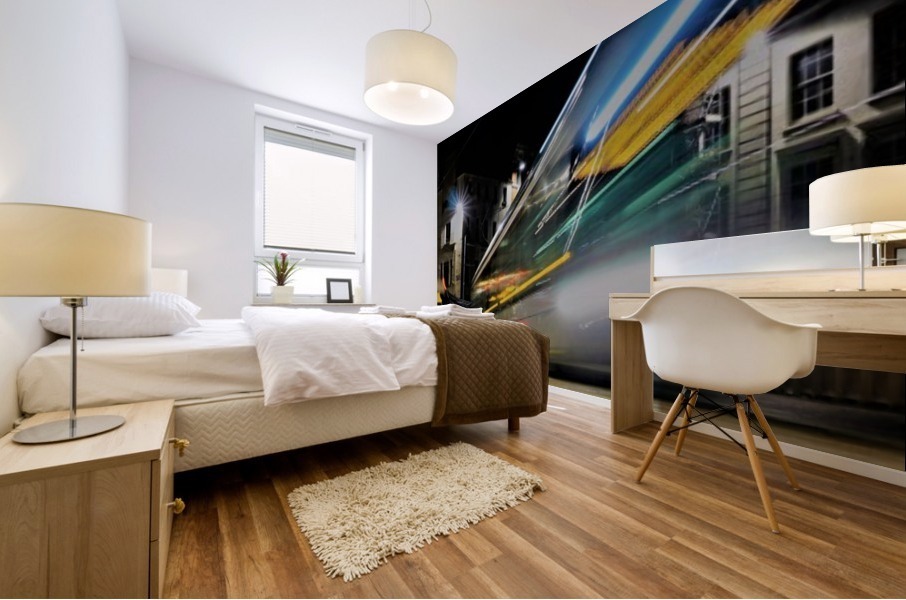 Speed passing Mural print