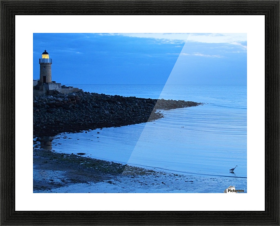 Evening fishing Picture Frame print