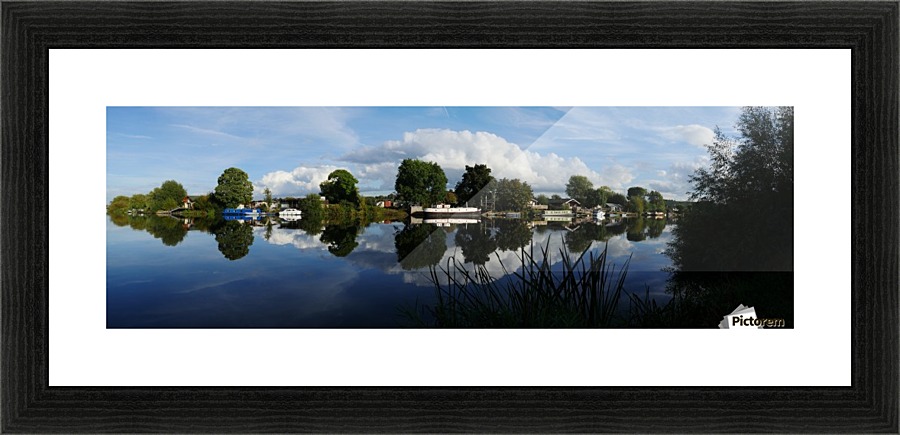 Reflective river Picture Frame print
