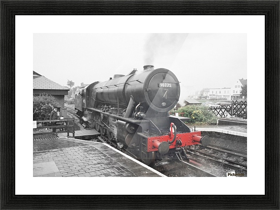 Old engine Picture Frame print