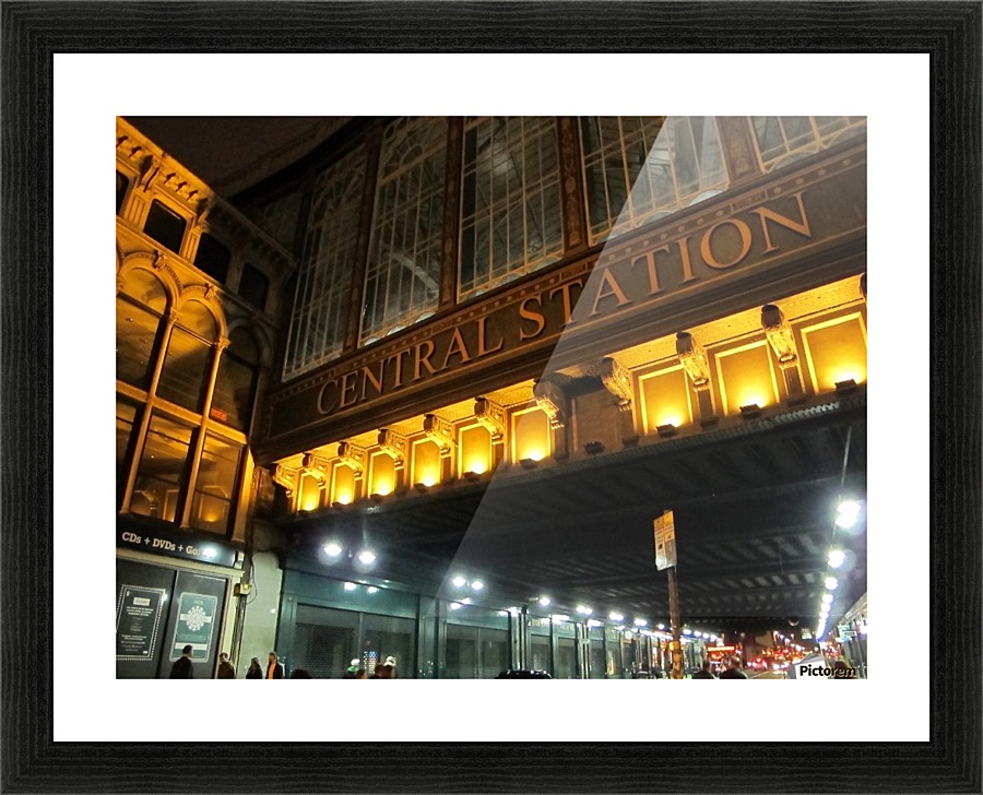 City station Picture Frame print
