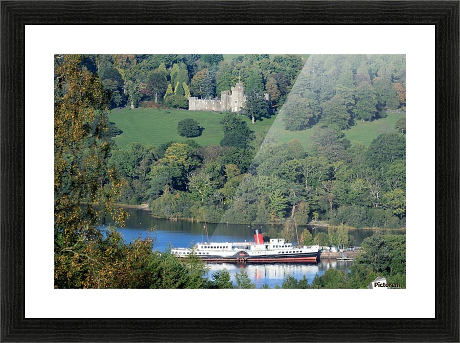 Loch castle Picture Frame print