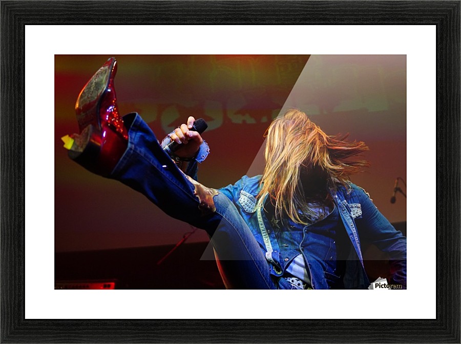 Kicking Picture Frame print