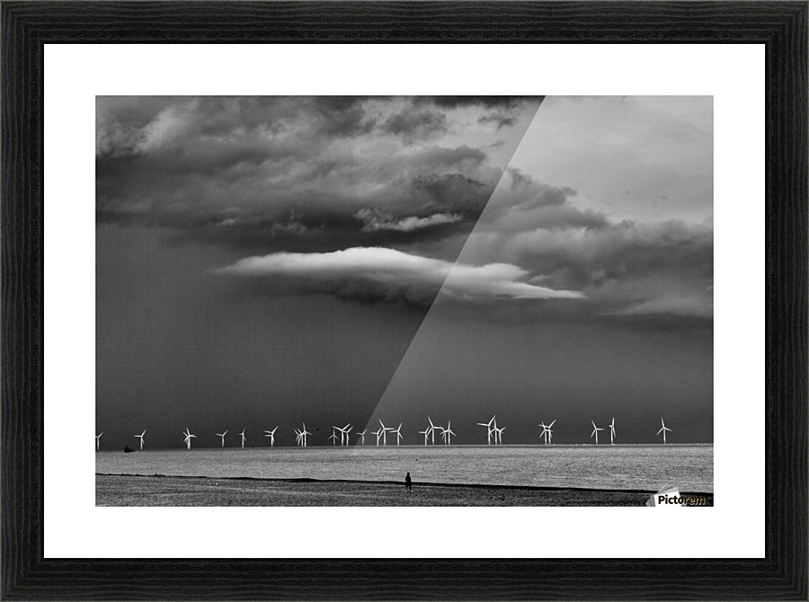 Blow away the clouds Picture Frame print