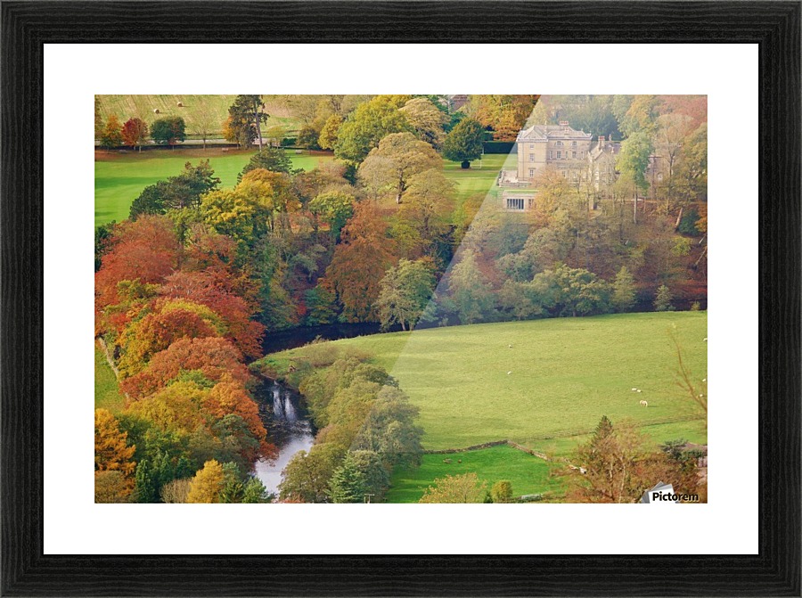Autumnal hall Picture Frame print