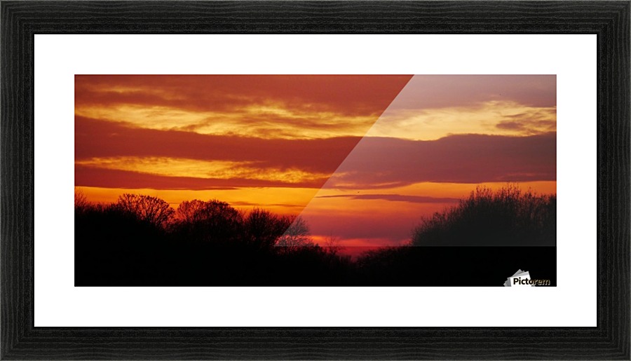 Deeep sunset Picture Frame print
