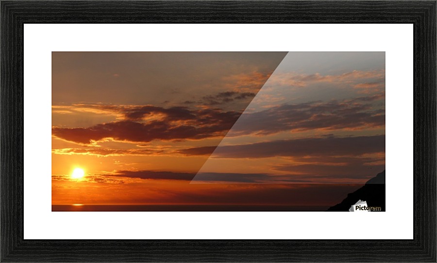 sea Sunset Picture Frame print