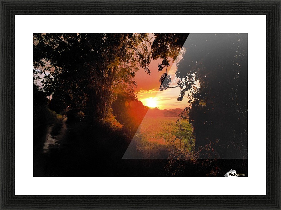 Gap sunset Picture Frame print