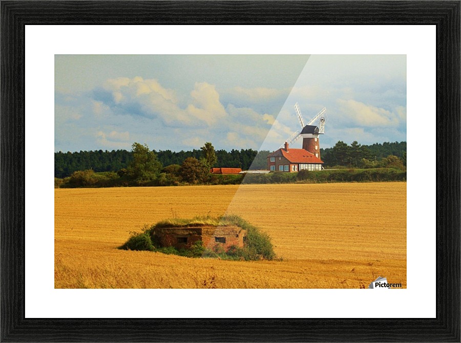 Windmill defence Picture Frame print