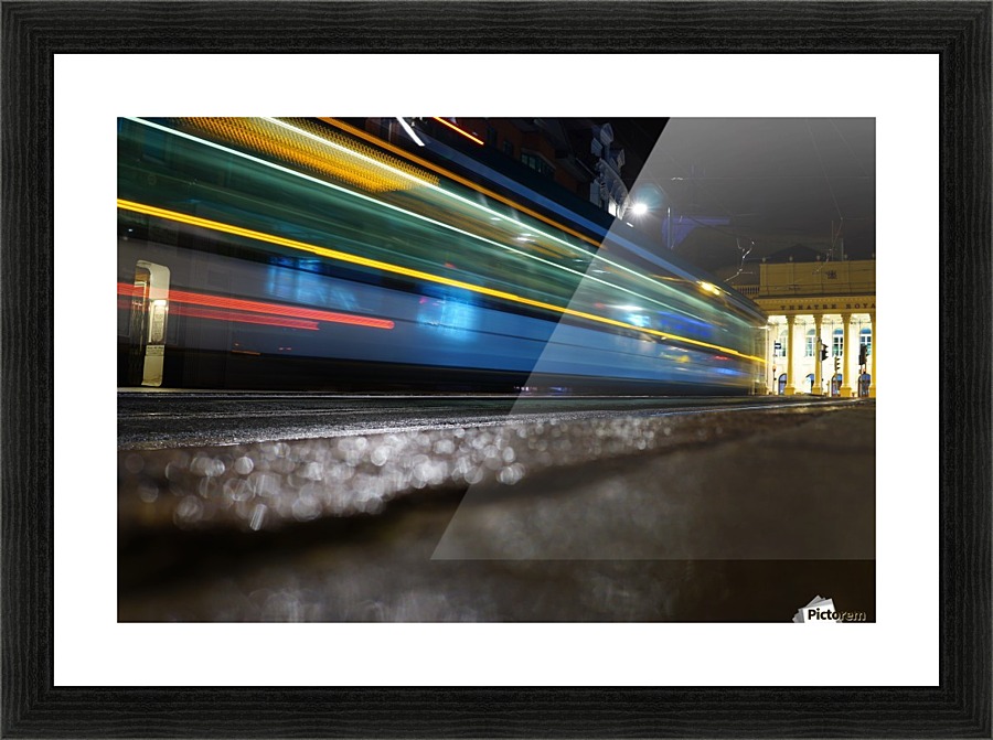 Theatre tram Picture Frame print