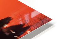 Red rails HD Metal print