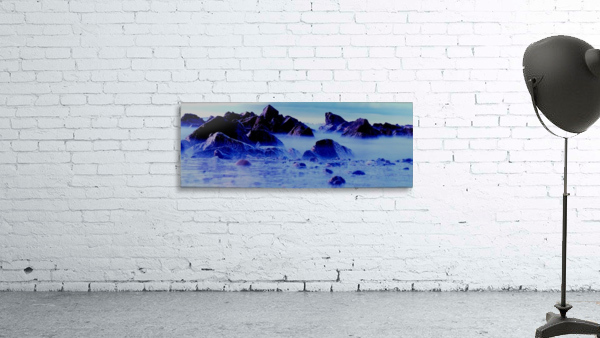 Misty rocks Wall Preview