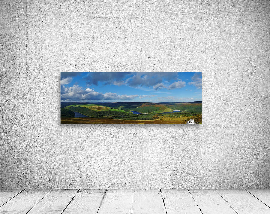 Ladybower panorama Wall Preview