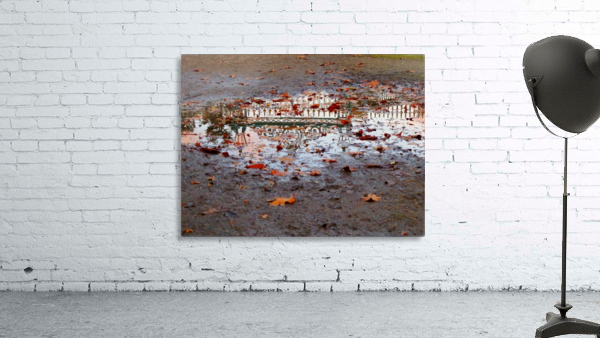 Autumn gate reflection Wall Preview