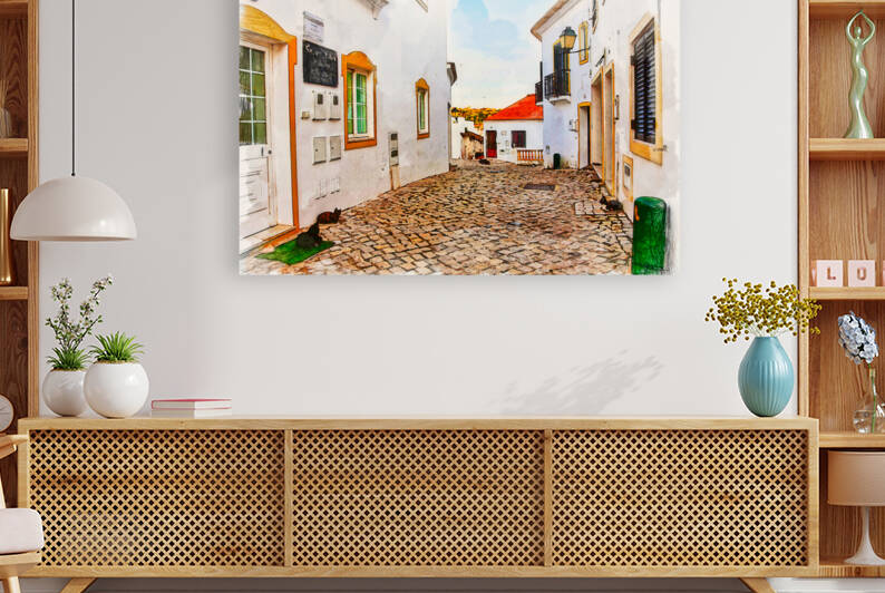 Street with cats Portugal by TatianaTravelways